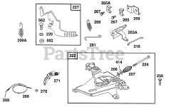 Briggs & Stratton 402707-1244-01 - Briggs & Stratton Vertical Engine Control Assemblies,Oil Fill