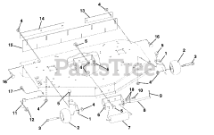 Ariens 915501 (1844) - Ariens Zoom 44" Zero-Turn Mower, 18hp Briggs & Stratton (SN: 000101 - 004999) Mower Brackets And Rollers