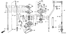 Honda BF15 DK0 SHSA (BALJ) - Honda Outboard Engine, Made in Japan (SN: BALJ-1400001 - BALJ-9999999) WATER PUMP@VERTICAL SHAFT (S,L)