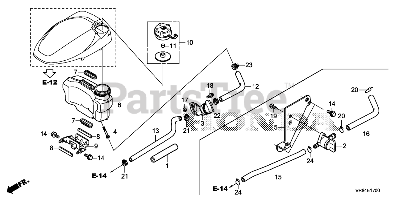 Honda HRN216 VYA (MANA) - Honda Walk-Behind Mower, Made in USA (SN