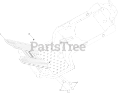 Toro 74998 (6000) - Toro 72" Z Master Zero-Turn Mower, Side-Discharge Deck (SN: 316000001 - 316999999) (2016) SUSPENSION PLATFORM RUBBER MAT ASSEMBLY
