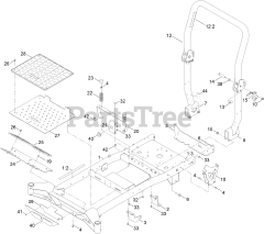 Toro 76608 - Toro 60" Titan MAX Zero-Turn Mower (SN: 400000000 - 417419999) Frame Assembly
