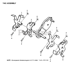 Electrolux/AYP 8931 - Electrolux/AYP Tiller TINE ASSEMBLY