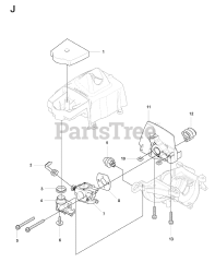Husqvarna 327 LX - Husqvarna String Trimmer (SN: 20080900001 - 20090100000) CARBURETOR &amp; AIR FILTER