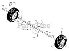 Murray 629108x61D - Murray 29" Snow Thrower (2003) Wheels