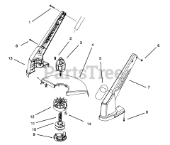 Toro 51445 - Toro 14" String Trimmer, Electric (SN: 059000001 - 059999999) (1995) Motor  Housing Assembly