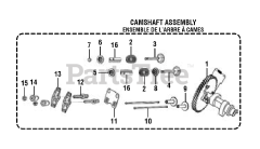 PowerStroke PS 9C3501 B - PowerStroke 3500 Watt Generator General Assembly (CAMSHAFT ASSEMBLY)