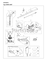 RedMax BCZ 3060 TS - RedMax Brushcutter (SN: 00100101 - 00400100) (2010-06)