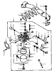 Cub Cadet G 1548 (55AE232S150) - Cub Cadet Walk-Behind Mower FH451V-AS03 Carburetor