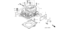 Honda GD410 VAA (GPA) - Honda Engine, Made in Japan (SN: GPA-1000001 - GPA-1021879) CYLINDER HEAD