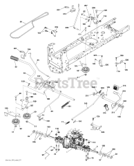 Husqvarna YTH 22V42 (960430186-00) - Husqvarna 42" Yard Tractor (2013-09) DRIVE