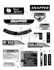 Snapper RP 216019KWV (7800029) - Snapper 21" Walk-Behind Mower, 6hp