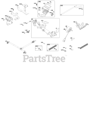 Briggs & Stratton 61E377-0041-J1 - Briggs & Stratton Horizontal Engine Throttle Body, and Fuel Supply Group