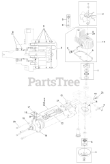 Exmark LZX940EKC606T0 - Exmark 60" Lazer Z X-Series Zero-Turn Mower, Kohler ECV940 (SN: 316000000 - 399999999) (2016) LH Hydro Assembly No. 126-1319