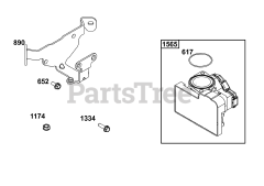 Briggs & Stratton 61A277-0102-J1 - Briggs & Stratton Horizontal Engine Throttle Body Group