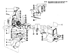 Weed Eater 6010 - Weed Eater String Trimmer STARTER, &amp; SHROUD