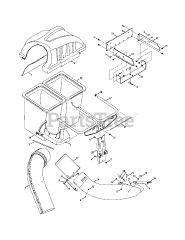 Cub Cadet 19A70001 (19A70001100) - Cub Cadet Twin Rear Bagger General Assembly #2