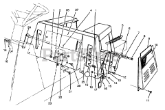 Toro 70080 (10-32) - Toro Recycler Rear-Engine Riding Mower (SN: 049000001 - 049999999) (1994) Linkage Assembly