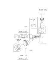 Kawasaki FJ180V-CS14 - Kawasaki Engine PISTON/CRANKSHAFT