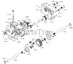 Toro 1-0630 (D-200) - Toro Lawn Tractor (1974) Transaxle - Component Parts (plate 4.010)