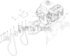 Toro 37798 (824 OE) - Toro 24" Power Max Snow Thrower (SN: 411309389 - 412999999) Engine Assembly