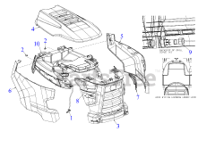 Cub Cadet XT1-LT 42 (13A6A9CS056) - Cub Cadet 42" XT1 Enduro Lawn Tractor (2020) Hood