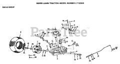 Electrolux/AYP LT 120 AR - Electrolux/AYP Lawn Tractor DRIVE GROUP