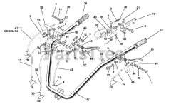 BCS America 605 - BCS America Two-Wheeled Tractor Handlebar (SN: 152469 &amp; Above)