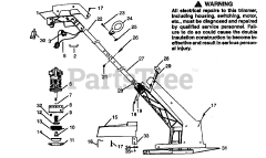 Weed Eater 1216 - Weed Eater String Trimmer, Electric TRIMMER ASSEMBLY