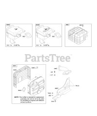 Briggs & Stratton 20C414-0148-E1 - Briggs & Stratton Horizontal Engine Exhaust System