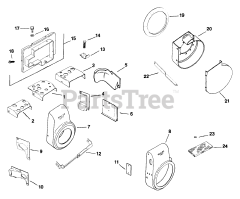 Kohler K321-60186 - Kohler K-Series Engine, Made for Jacobsen, 14hp, 10.4kW Baffles &amp; Shroud 2-10-111 (TP-691-B) Rev 10/18/2006
