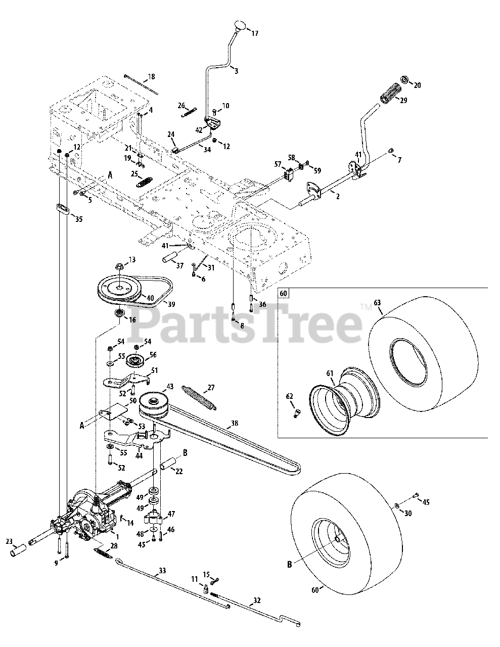 Craftsman 247.289010 (13AN771S099) Craftsman LT1500 Lawn Tractor