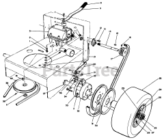 Toro 30114 - Toro ProLine Walk-Behind Mower, Gear Drive, 14hp (SN: 000000001 - 000999999) (1990) Axle Assembly