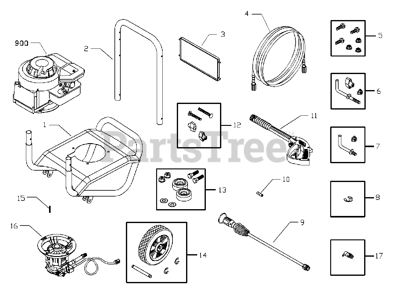CleanShot 020244-0 - CleanShot 2,050 PSI Pressure Washer Main Unit