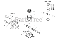 Shindaiwa T 260 B - Shindaiwa String Trimmer Piston, Clutch Shoe