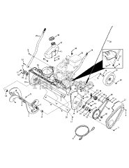 Cub Cadet 221 HP (31AS2S5D710) - Cub Cadet 21" Snow Thrower (2012) Drive System &amp; Auger Assembly
