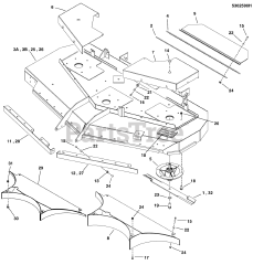 Ferris IS 5100Z (5901283) - Ferris IS5100Z Series 72" Zero-Turn Mower, 33hp Caterpillar Diesel, Rear-Discharge