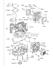 Cub Cadet M60-KW (53BH5D8X750) - Cub Cadet 60" Tank Zero-Turn Mower, 25hp Kawasaki FH721V AS26 Cylinder &amp; Crankcase
