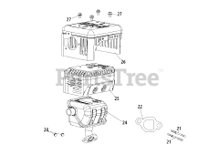 MTD 170-AU - MTD Engine 170-AU Muffler