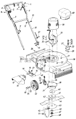 MTD 188-421-083 - MTD Walk-Behind Mower, Electric (1988) (Valley Wholesale)