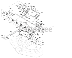 Massey Ferguson 2622 (2690971-02) - Massey Ferguson 44" Lawn Tractor, 22hp 44" (112cm) Mower Deck - Height Adjust &amp; Roller Group
