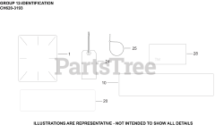 Kohler CH620-3193 - Kohler Command PRO Engine, Basic Version, 19hp, 14.2kW 12 Identification