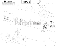 Poulan PP 446 E - Poulan Pole Saw, Type 2 (2009-01) Engine - Type 2