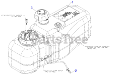 Cub Cadet RZT-SX 42 EFI (17AWCBYS010) - Cub Cadet 42" RZT Zero-Turn Mower, Fab Deck, EFI (2020) Fuel Tank