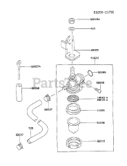 Kawasaki FA130D-AS20 - Kawasaki Engine FUEL-TANK/FUEL-VALVE