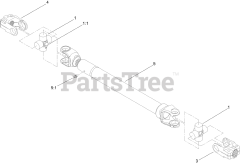 Toro 72028 (7500-D) - Toro 60" Z Master Zero-Turn Mower, Rear-Discharge Deck (SN: 416262337 - 416288793) Driveshaft Assembly No. 110-3575