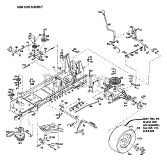 Troy-Bilt 13083 - Troy-Bilt Garden Tractor, Gear Drive (SN: 130830100101 & Above) GEAR DRIVE ASSEMBLY
