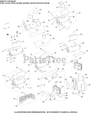 Kohler ECV630-3012 - Kohler Command PRO EFI Engine, Basic Version, 19hp, 14.2kW 11 Exhaust