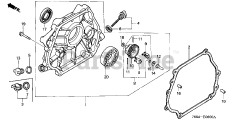 Honda HS828 K1 TAS/C (SZAK) - Honda 28" Snow Blower, Made in Japan (SN: SZAK-2120001 - SZAK-9999999) CRANKCASE COVER