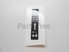 Echo 89015808261 Choke Label